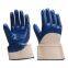 Gas and Oil Resistant Cotton Jersey Liner Safety Cuff Heavy Duty Nitrile Gloves For Oilfield
