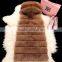 Factory Direct Fashion Girl's Fashion Kahki Fox Fur Vest