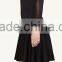 high quality lady fashion women's dress crewneck soft design pattern spring/summer 2016 long sleeve fashion dress