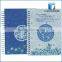 A5 promotional custom spiral hardcover notebooks with elastic band