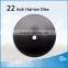 22" x 5 mm notched,round,flat harrow disc blades