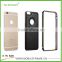 Metal Bumper With Leather Cover Phone Case for iPhone6/6P