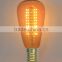 Edison led lamp SMD bulb ST64 E27/E26 3W light decoration indoor clearance&amber glass