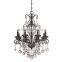 american restaurant lobby oil rub bronze lighting three floors classical crystal chandelier