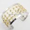 Charm Crystal Bangles Stainless Steel Bracelet