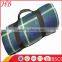 High quality leather handle waterproof polar fleece picnic blanket