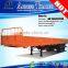 Hot sale double axles side wall open cargo transporting column board drop side semi trailer for sale