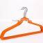flocked clothes hanger with shoulder pads HM-010                        
                                                Quality Choice