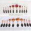 Popular 10 pcs rose gold oval toothbrush style makeup brushes set                        
                                                Quality Choice