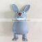rabbit stressball pu foam gray rabbit animal promotion gift