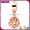 Chinese Imports Wholesale Rose Flower Silver Charm For Bracelet