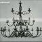 Wrought Iron Chandelier Lighting Modern Chandelier French Large Chandelier Black MD2562