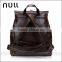 Vintage Mens Genuine Leather Backpack Satchel Hiking Bag