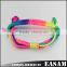 Easam 2014 New Fashion Simple Design Handmade Colorful Braided Nylon Bracelet