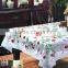 flower printed non-slip EVA table cloth with lace for home using