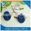lovely adorable blue metal badge for car/brand stamped logo/well-know letter