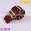Men tie knitted white navy strips with red top knitted necktie for men superior poly material