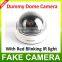 Fake Security Camera Dome Dummy LED Surveillance Fake Camera