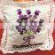 A little fragrant bag with flower hand embroidery air fresh sachet