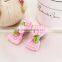 High Quality Fashion Kids Plaid Grosgrain Ribbon 4cm Hair Bow With Clip ,Small Flower Decorated Hair Grips                        
                                                Quality Choice