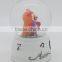 Lovely owl designs with Colored lights snow flake souvenir polyresin wedding favors water snow globe