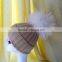 Wholesale Genuine Round Cute 15cm Colorful Raccoon Fur Ball for Beanie Hats