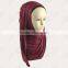 Wholesale New Fashion High Quality Shimmer With Glitter Crystal Scraf Women Hijab Plain Cotton Jersey Slip Instant Shawls