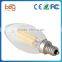 E14 C35 2W LED Candelabra Light Filament Candle Bulb edison filament led candle bulb