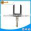 plastic 2 button remote key blank with uncut Left blade without logo with chip groove for opel zafira corsa