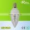 CE RoHS AC220V best price c37 e27 5w led candle bulb