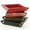 storage basket storage bin leather tray