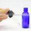 4oz Cobalt Boston Round Glass Bottle
