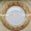 Good quality dinnerware plate with high embossed gold