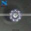 Star Cut 9 Hearts & 1 Flower White AAAAA Cubic Zircon stone