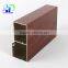 wood effect aluminium powder coatings profile aluminum extrusion profile