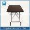 Folding table with t shape edge