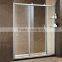 Aluminum frame square shower enclosure