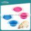 Cheap wholesale personalized portable foldable silicone dog bowl