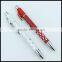 Cute dot design novelty click aluminum china ball pen free samples give away