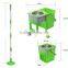 Kawachi Folding 360 Easy Spin Square Mop Bucket