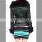 Black 100% lambskin jacket with Tuscany sheep fur collar