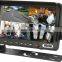 7inches Color digital Car Security System with quad monitor