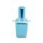Unique square shaped 15ml empty mini screw top refillable perfume spray glass bottle with aluminum atomizer