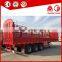3 axles curtain side fence cattle trailer for sale