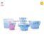Food Grade Portable Convenient Collapsible Houseware Silicone Foldable Lunch Box