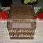 natural handmade high quality wood rice box with rolling shutter cover, food storage box