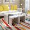 MODERN DESIGN HIGH GLOSS WHITE COFFEE TABLE SIDE/END NEST TABLE SET LIVING ROOM