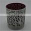 silver candle holder