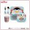 2015 Hot selling Animal shape baby plates & bowls, zoo melamine kids dinner set