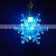 acrylic crystal LED 7colors flashing angel snowman santa Xmas tree hanging ornaments